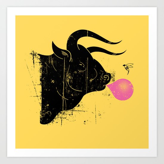 The Bull & The Bee Art Print