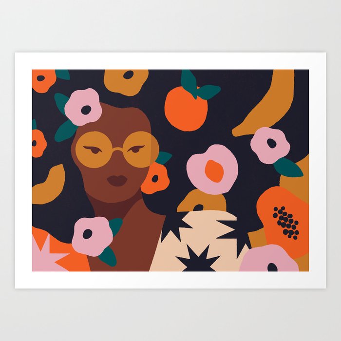 Fruit and Flowers Art Print
