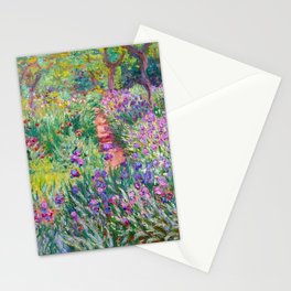 Claude Monet - The Iris Garden at Giverny Stationery Card