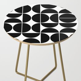 Mid Century Modern Geometric 04 Black Side Table
