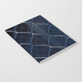 Blue Chain Link Fence Notebook