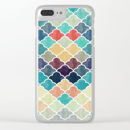 Watercolor Lovely Pattern VVXI Clear iPhone Case