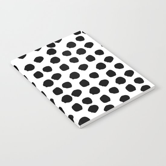 Sam - Black and White, Brushstroke, Paint, Painterly, Design, Charlotte Winter Cell Phone Case Notebook