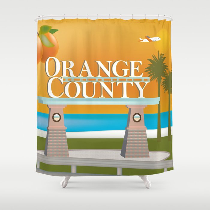 Orange County California Skyline Illustration By Loose Petals