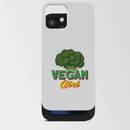 Vegan Girl Brokkoli iPhone Card Case