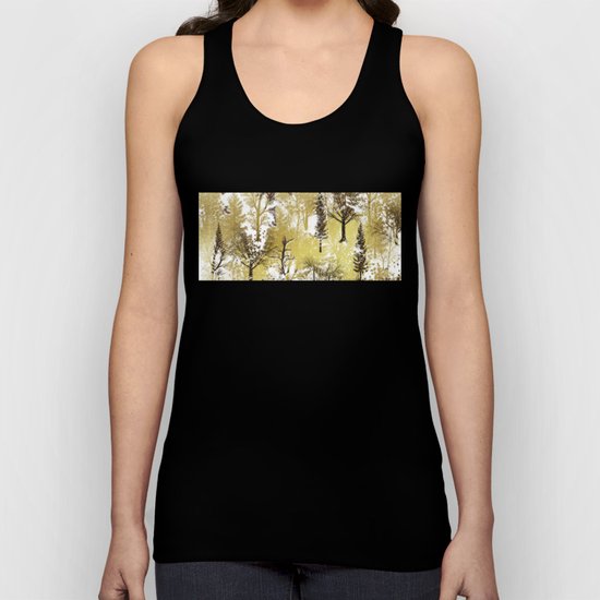 Winter Trees Pattern Unisex Tank Top