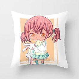 Chibu (Original art) Throw Pillow