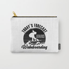 Wakeboarder Today's Forecast 100% Chance Wakeboard Carry-All Pouch