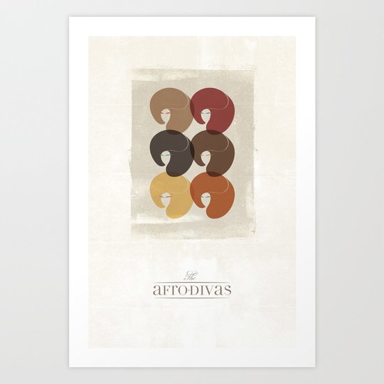 The Afro Divas Art Print