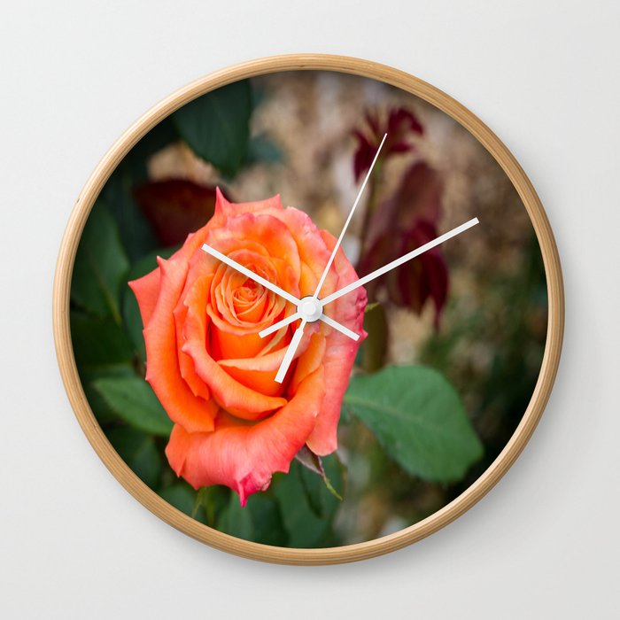 Single Rose  Wall Clock