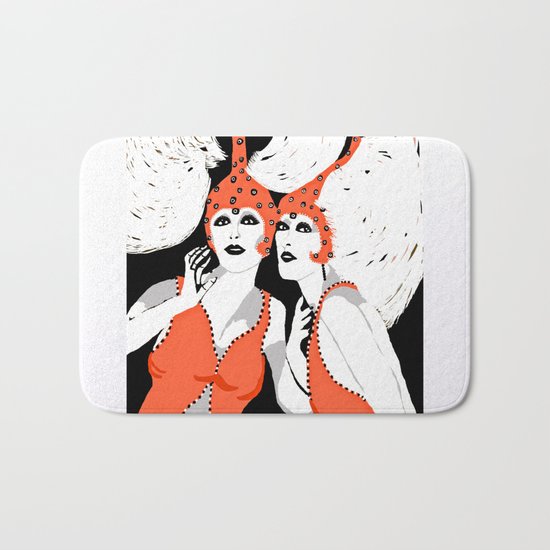 Woman Flappers Bath Mat