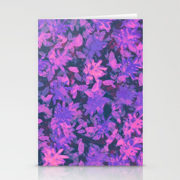 Ethereal Flowers Pink and Purple  Stationery Cards