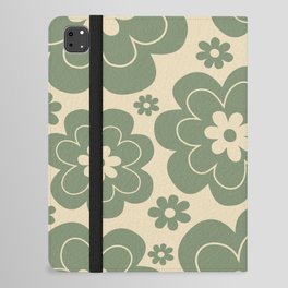 Retro Flower Pattern 612 iPad Folio Case
