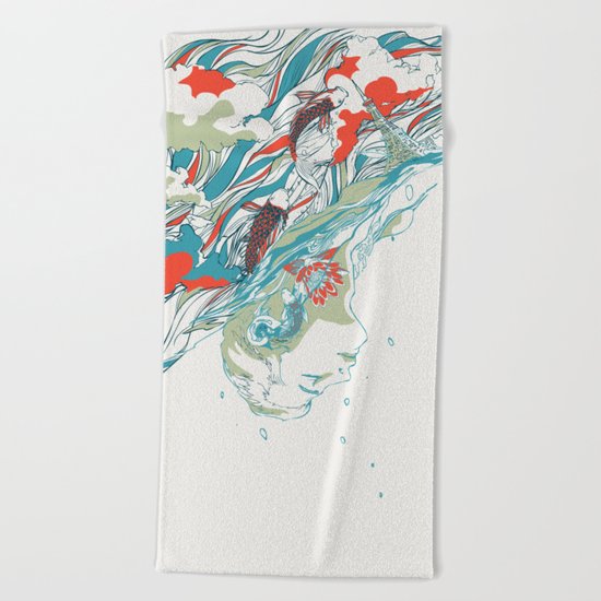 Colours In The Sky Beach Towel