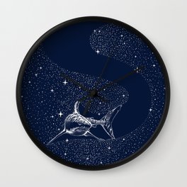 Starry Shark Wall Clock