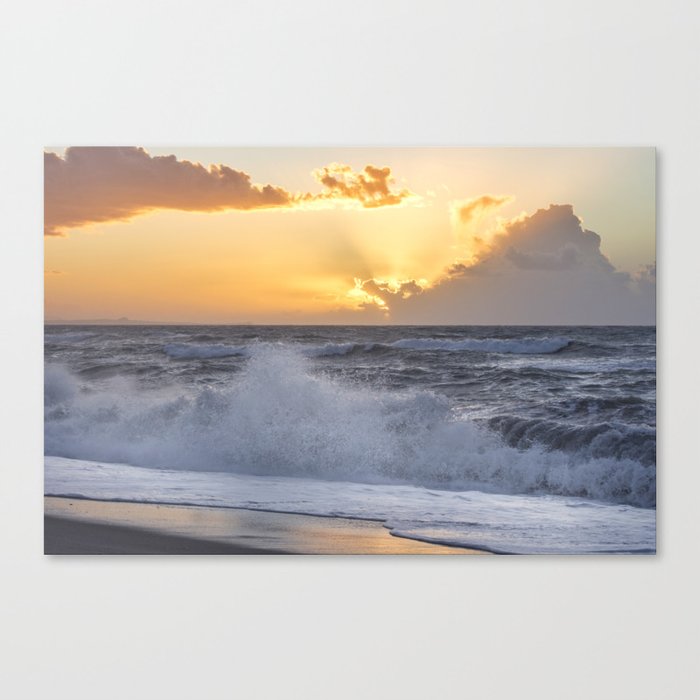 The power of the sea Canvas Print