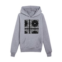 Black Bandana Kids Pullover Hoodies