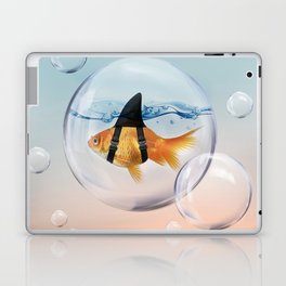 Shark Fin Goldfish in a Bubble Laptop Skin