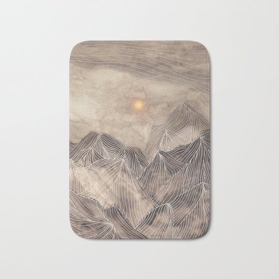 Lines in the mountains XII Bath Mat