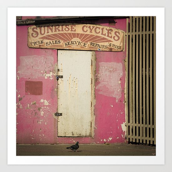 Sunrise Cycles Art Print