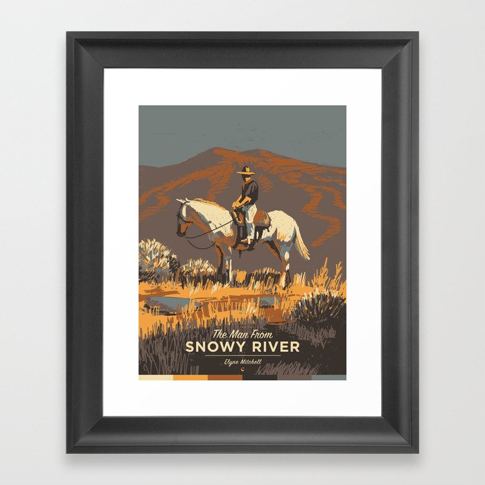 The Man from Snowy River Framed Art Print