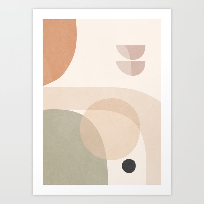 Abstract Minimal Shapes 11 Art Print