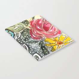 Teacup Floral Notebook