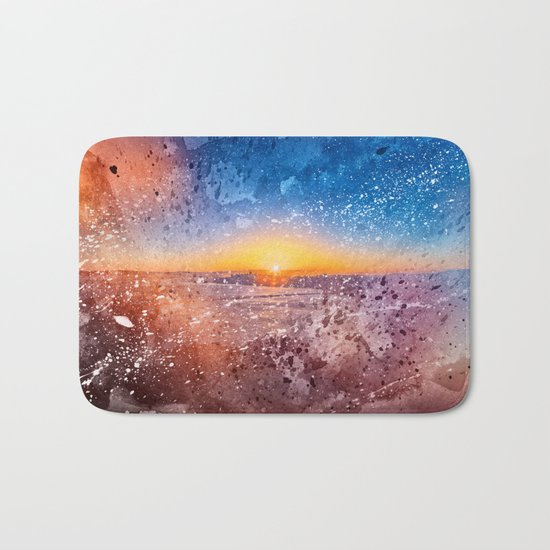 Acrylic San Francisco Sunrise Bath Mat