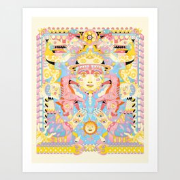 inpired by traditional mexican art Art Print