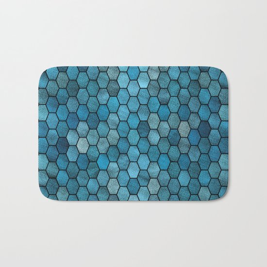 Glitter Tiles III Bath Mat
