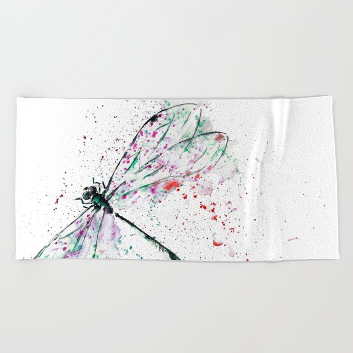 Dragonfly Beach Towel