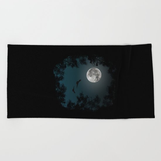 Looking through the trees Beach Towel