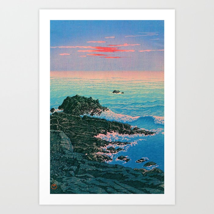 Morning of Cape Inubo by Kawase Hasui Art Print