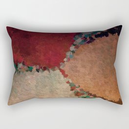 Southwestern Sky red copper ochre green gray Rectangular Pillow