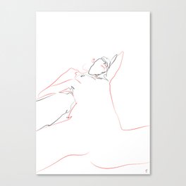 Submissive woman Canvas Print