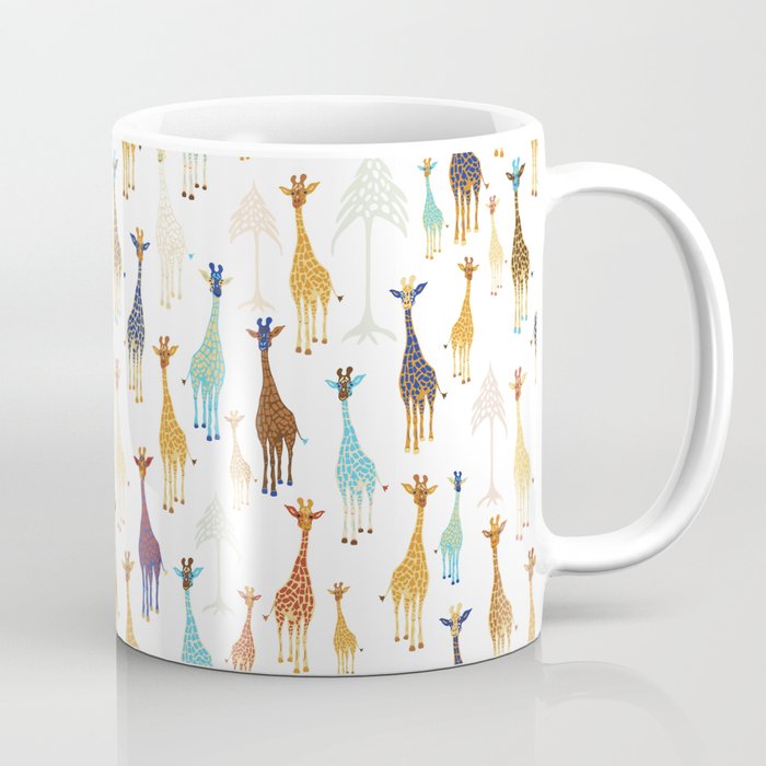 Giraffe of a different Color: white background Coffee Mug