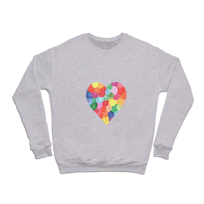 Rose Heart Crewneck Sweatshirt