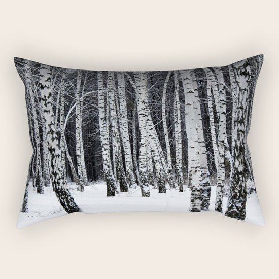 Birch Trees Rectangular Pillow