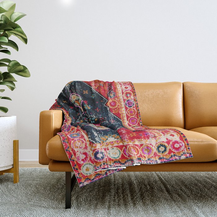 N122 Vintage Heritage Traditional Boho Moroccan Style Fabric