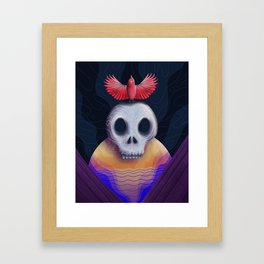 Cardinal Skull-CBD Framed Art Print