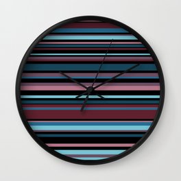Horizontal Stripes pattern Design Wall Clock