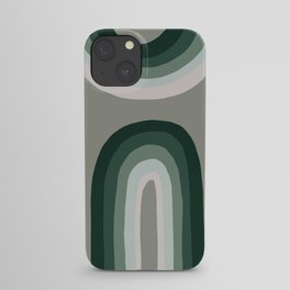 Green Rainbows - Minimal design iPhone Case