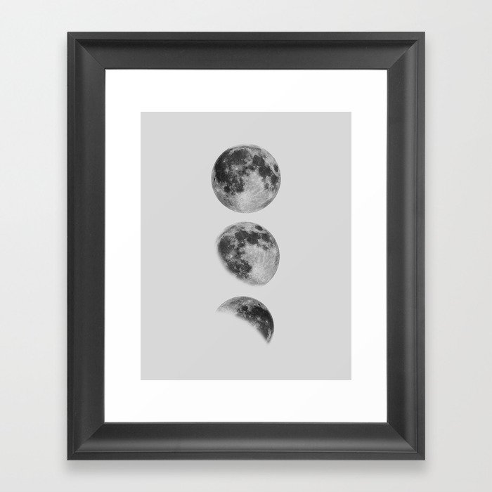 Moon Phase Wall Art Moon Home Decor Moon Phases Nursery Decor Poster Minimalist Print Gothic Boho Framed Art Print By Themotivatedtype