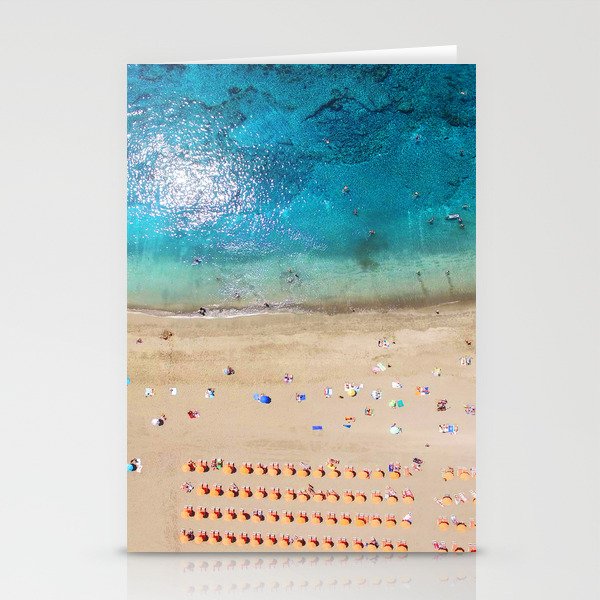 AERIAL. Summer beach Stationery Cards