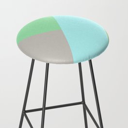 Origami Paper Folds - Green blue Bar Stool