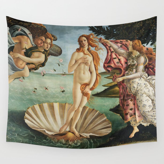 The Birth of Venus by Sandro Botticelli, 1445 Wall Tapestry