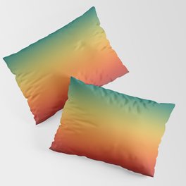 Colorful Trendy Gradient Pattern Pillow Sham