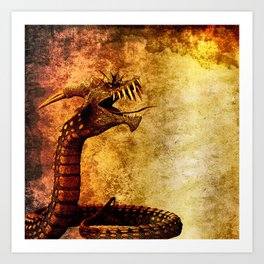Mythical Dragon Art Print
