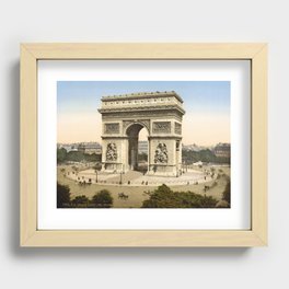 The Arc de Triomphe - Paris Circa 1890 Recessed Framed Print