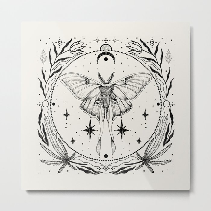 Luna Moth III Metal Print